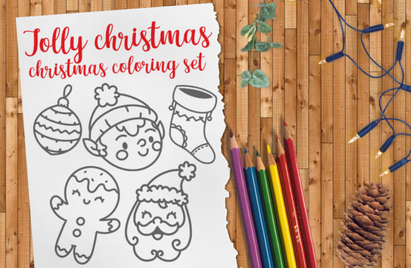 A Designer's Take on the Jolly Christmas Coloring Set for Crafts & Graphics