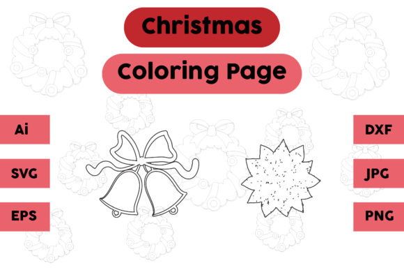 A Graphic Designer's Review of the Christmas Coloring Page Bell Decor Set 2