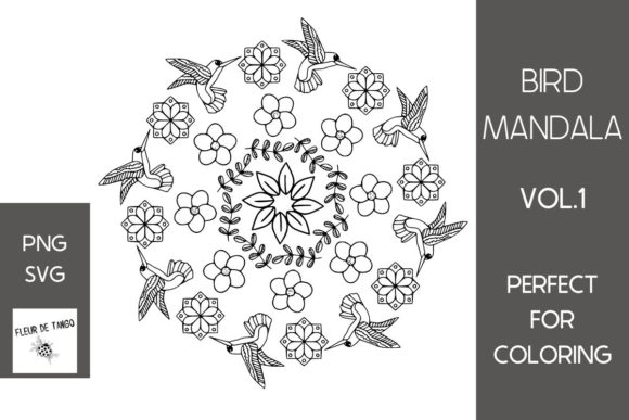 A Hummingbird Mandala for Elegant Crafts and Premium Printables