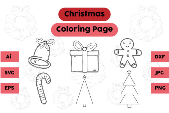 A Review of the Christmas Tree Bell Set Coloring Pages Graphics