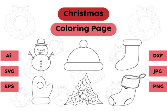 A Review of the Plum Socks Christmas Coloring Page Graphic