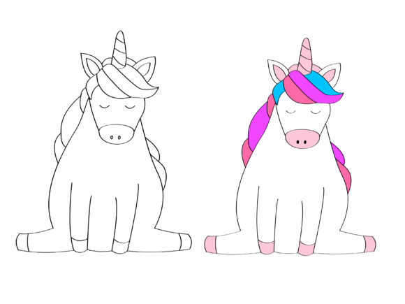 A Unicorn Vector for Branding and Marketing Graphics