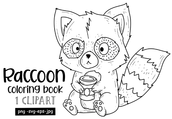 Adding a Cute Raccoon Drinking Coffee Graphic to Your Creative Shop