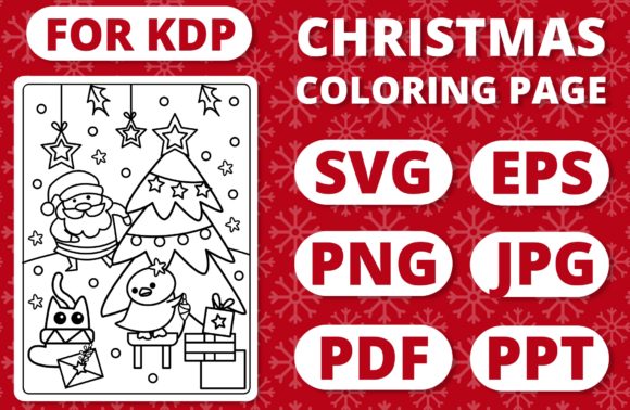 KDP Christmas Coloring Page for Kids 23: A Graphics Asset Review for Publishers