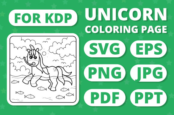 KDP Unicorns Seasons Coloring Page 11: A Graphic Designer's Review