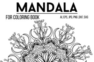 Mandala Design 13: A Graphics Asset for Crafted Coloring Pages