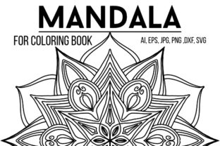Mandala Design 16 Graphics for Coloring Pages & Creative Products