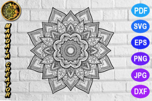 Mandala Monogram Entangle 12: A Graphics Asset for Editorial Elegance