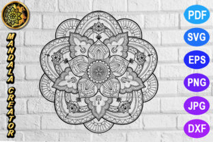 Mandala Monogram Entangle 15: A Creative Asset for Editorial Graphics