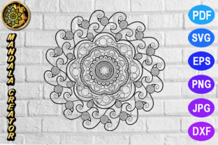 Mandala Monogram Entangle 21: An Elegant Graphic for Handmade Projects