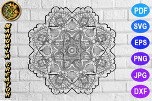 Mandala Monogram Entangle 22: A Graphic Asset for Small Business Branding