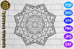 Mandala Monogram Entangle 4: A Graphics Asset for Coloring and Craft Projects