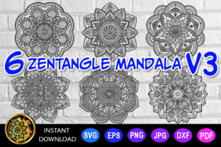 Mandala Monogram Graphics for Elegant Crafting & Coloring Projects