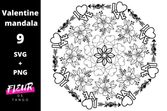 Valentine Mandala 9: A Versatile Graphic Design Asset for Branding